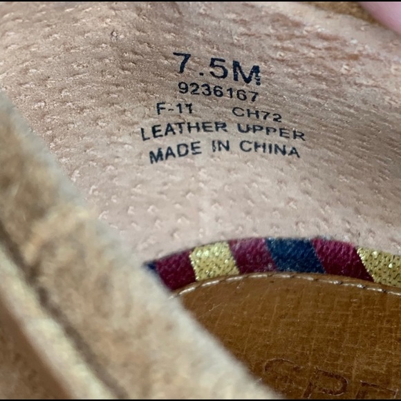 Sperry Top-Sider Suede Heels Loafers Size 7.5 M - Picture 4 of 6